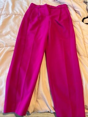Express Fuchsia High-Rise Tailored Trousers